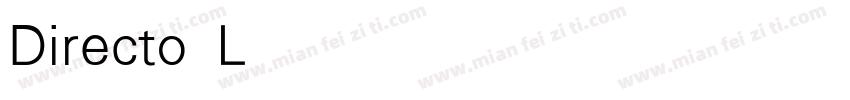 Directo Light字体转换